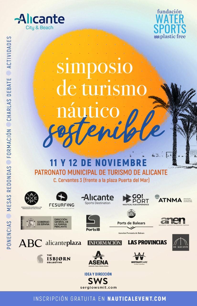 Imagen del Cartel Anunciador del Simposio de Turismo Náutico Sostenible